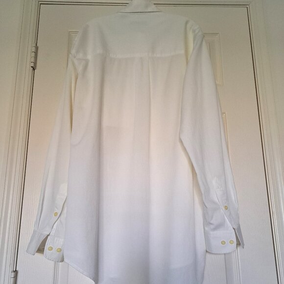 Italy Bosa Le Collezioni Piqué White Stylish Cotton Men Shirt VTG Size L Tall - Picture 11 of 11